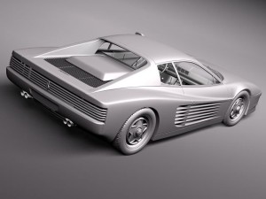 Ferrari Testarossa 1984-1990 Modelo 3D
