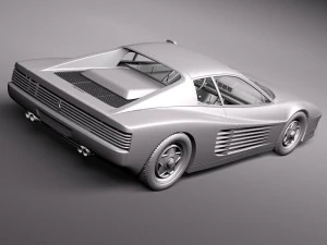 Ferrari Testarossa 1984-1990 3D Model