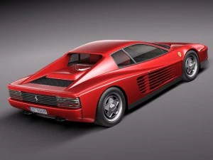 Ferrari Testarossa 1984-1990 3D Model