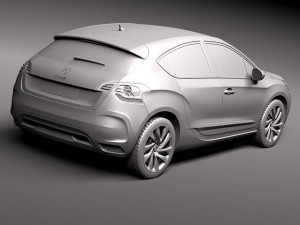 Citroen DS4 2012 3D Model