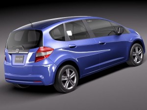 Honda Jazz Fit 2011 3D Model