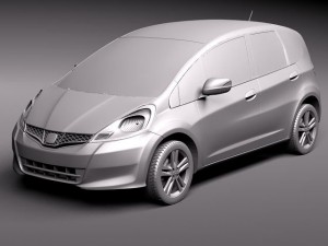 Honda Jazz Fit 2011 3D Model