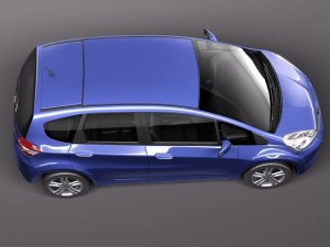 Honda Jazz Fit 2011 3D Model