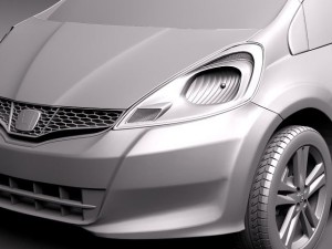 Honda Jazz Fit 2011 3D Model