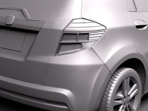 Honda Jazz Fit 2011 3D Model