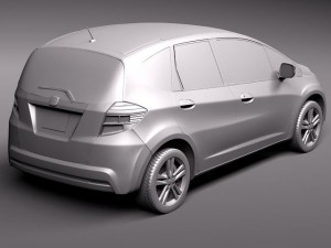 Honda Jazz Fit 2011 3D Model