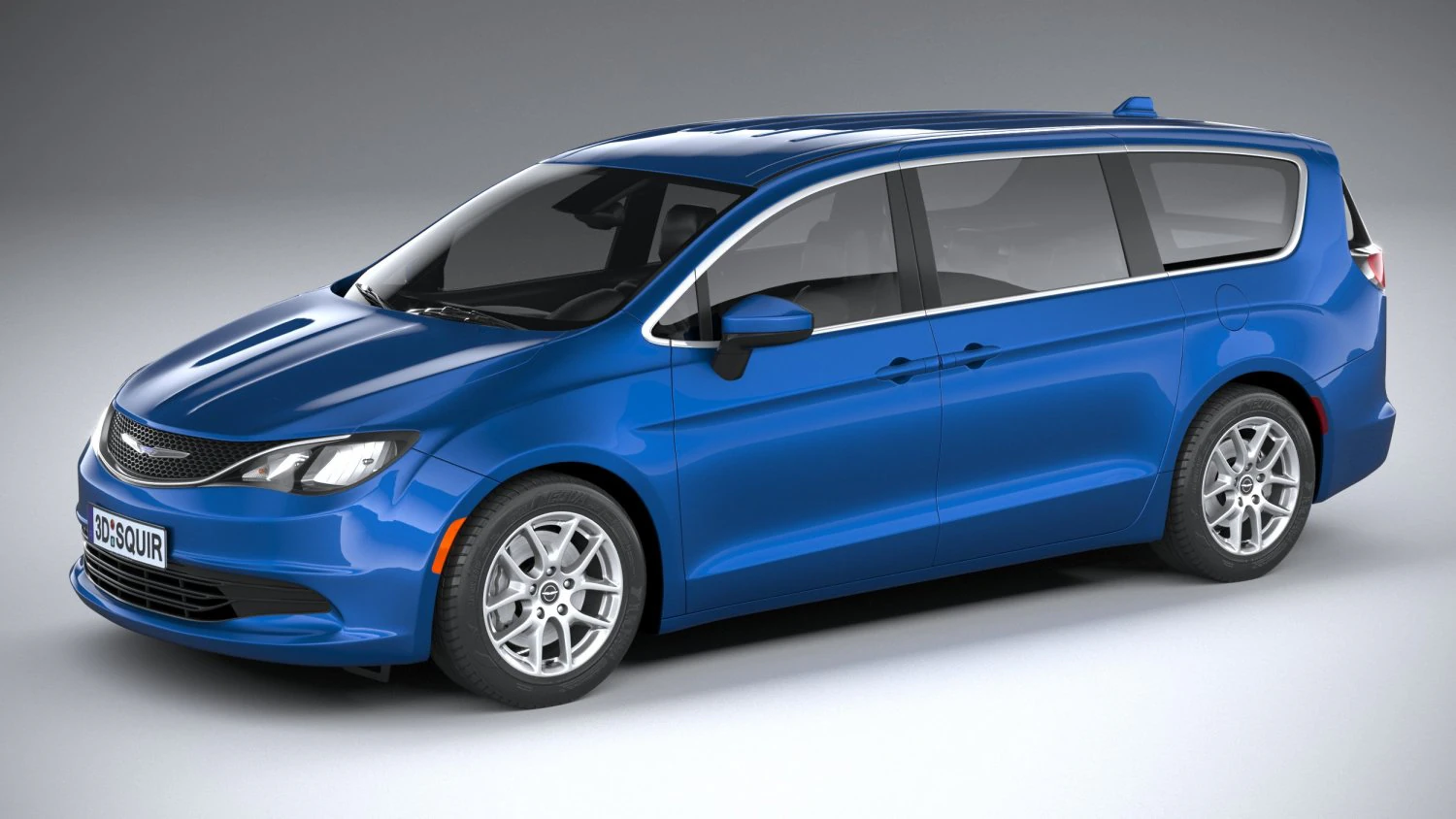 Chrysler Voyager 2020 3D Model .c4d .max .obj .3ds .fbx .stl .blend