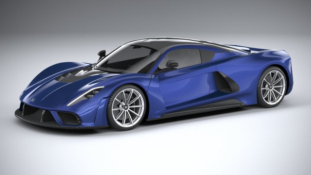 Hennesey Venom F5 2021 3D मॉडल .c4d .max .obj .3ds .fbx .stl .blend 