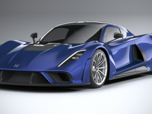 Hennesey Venom F5 2021 3D मॉडल