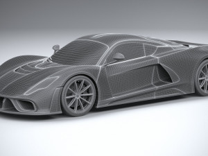 Hennesey Venom F5 2021 3D मॉडल