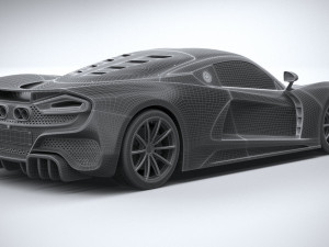Hennesey Venom F5 2021 3D मॉडल