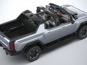 Hummer EV 2022 with interior 3Dモデル