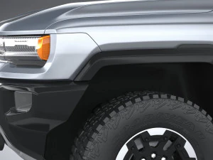 Hummer EV 2022 with interior 3D Model