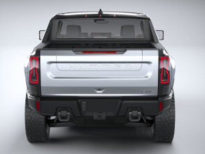 Hummer EV 2022 with interior 3Dモデル
