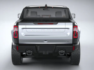Hummer EV 2022 with interior 3D Model