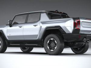 Hummer EV 2022 with interior 3Dモデル