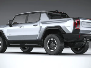 Hummer EV 2022 with interior 3D Model