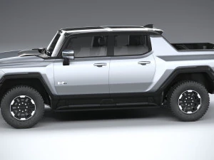 Hummer EV 2022 with interior 3D Model