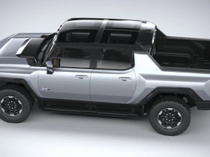 Hummer EV 2022 with interior 3D Model