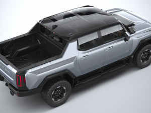 Hummer EV 2022 with interior 3Dモデル