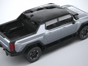 Hummer EV 2022 with interior 3D Model