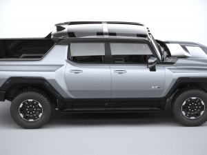 Hummer EV 2022 with interior 3Dモデル