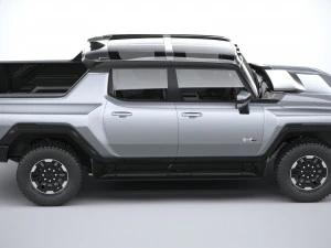 Hummer EV 2022 with interior 3D Model