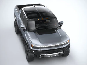 Hummer EV 2022 with interior 3D Model