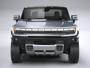 Hummer EV 2022 with interior 3Dモデル