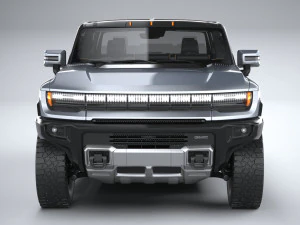 Hummer EV 2022 with interior 3D Model