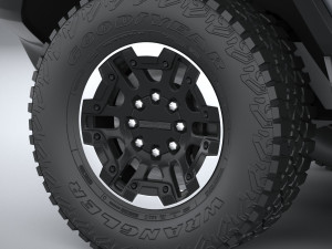 Hummer EV 2022 with interior 3Dモデル