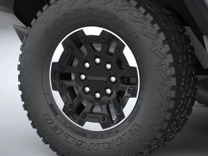 Hummer EV 2022 with interior 3D Model