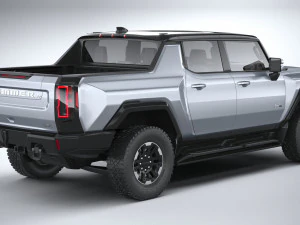 Hummer EV 2022 with interior 3D Model