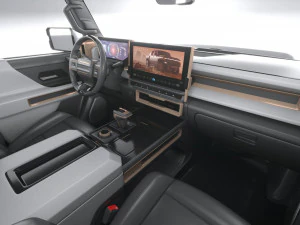 Hummer EV 2022 with interior 3D Model