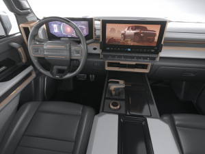 Hummer EV 2022 with interior 3Dモデル