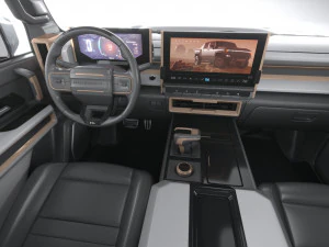 Hummer EV 2022 with interior 3D Model