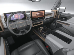 Hummer EV 2022 with interior 3D Model