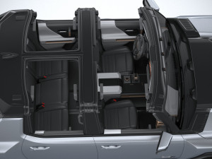 Hummer EV 2022 with interior 3Dモデル