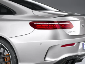 Mercedes-Benz E63 Coupe AMG 2021 3D Model