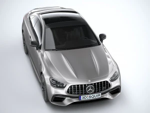 Mercedes-Benz E63 Coupe AMG 2021 3D Model