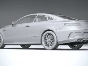 Mercedes-Benz E63 Coupe AMG 2021 3D Model