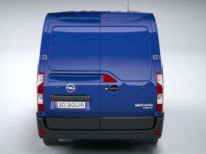 Opel Movano L1H1 2020 3D Modell