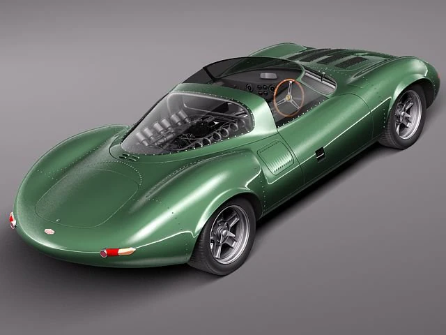 Jaguar XJ13 1966 3D Model .c4d .max .obj .3ds .fbx .stl .blend 