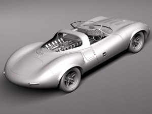 Jaguar XJ13 1966 3D Model in Racing 3DExport