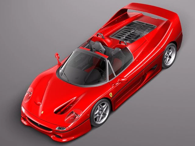 Ferrari F50 1995 3D Model .c4d .max .obj .3ds .fbx .stl .blend 