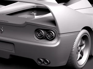 Ferrari F50 1995 3D Model