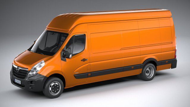 Opel Movano L4H3 2018 Model 3D .c4d .max .obj .3ds .fbx .stl .blend
