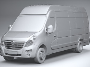 Opel Movano L4H3 2018 Model 3D