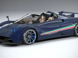 Pagani Huayra Tiga Warna 2021 Model 3D