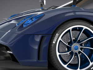 Pagani Huayra Tricolore 2021 3D Model